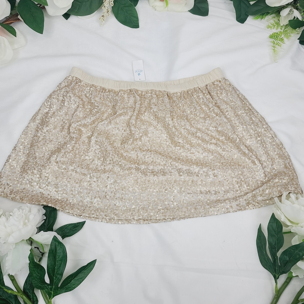 Aerie Sequins Mini Skirt